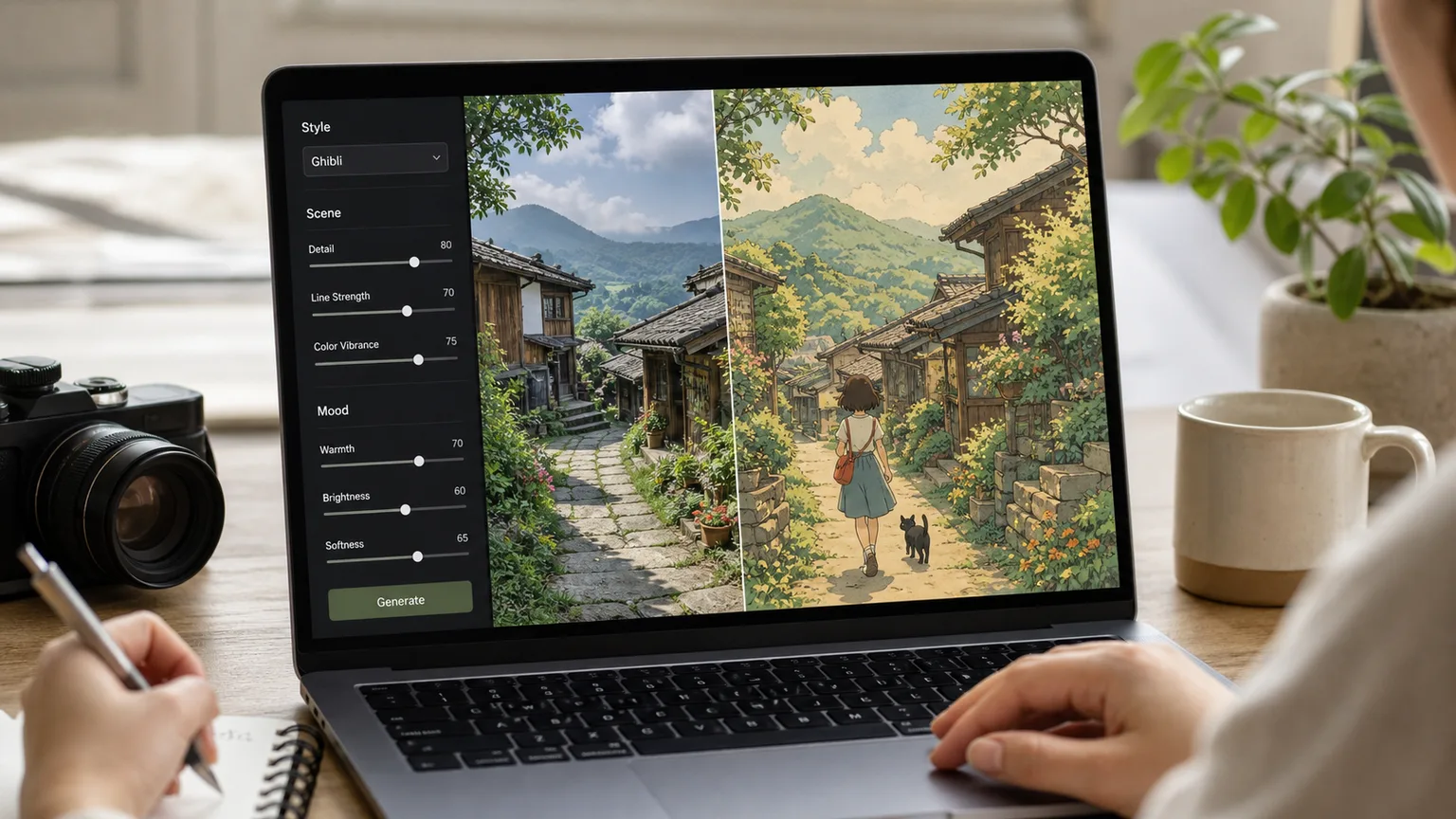 KI-Ghibli-Stil-Generator in 3 Schritten verwenden